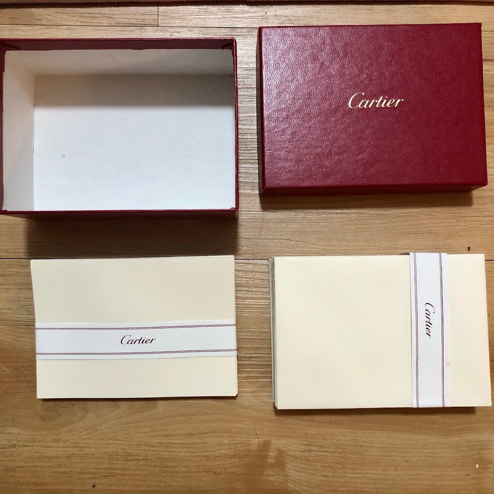 CARTIER Rare Vintage Blank Notecards, Pack of 20 Cards & Envelopes - NEW